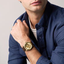 Load image into Gallery viewer, Fossil Heritage Automatic Brown Croco Leather Watch