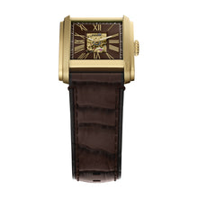 Load image into Gallery viewer, Carraway 30mm Automatic Brown Croco Leather Watch