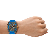 Load image into Gallery viewer, Machine X1 42mm Automatic Blue Silicone Watch