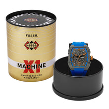 Load image into Gallery viewer, Machine X1 42mm Automatic Blue Silicone Watch