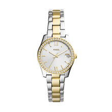 Load image into Gallery viewer, Scarlette Mini Three-Hand Date Two Tone Stainless Steel Watch