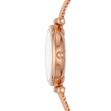 Load image into Gallery viewer, Carlie Three-Hand Rose Gold-Tone Stainless Steel Watch