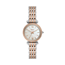 Load image into Gallery viewer, Carlie Mini Three-Hand Two-Tone Stainless Steel Watch
