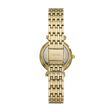 Load image into Gallery viewer, Carlie Mini Three-Hand Gold-Tone Stainless Steel Watch