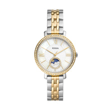 Load image into Gallery viewer, Jacqueline Sun Moon Multifunction Two-Tone Stainless Steel Watch