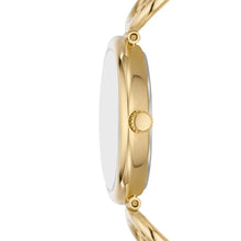 Load image into Gallery viewer, Carlie Three-Hand Gold-Tone Stainless Steel Watch