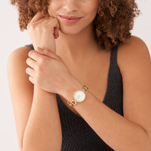 Load image into Gallery viewer, Carlie Three-Hand Gold-Tone Stainless Steel Watch