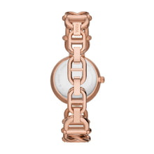 Load image into Gallery viewer, Carlie Three-Hand Rose Gold-Tone Stainless Steel Watch