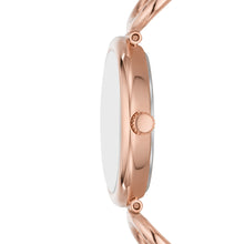 Load image into Gallery viewer, Carlie Three-Hand Rose Gold-Tone Stainless Steel Watch