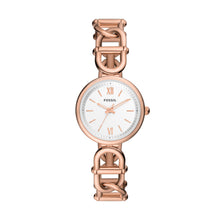 Load image into Gallery viewer, Carlie Three-Hand Rose Gold-Tone Stainless Steel Watch