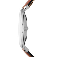 Load image into Gallery viewer, The Minimalist Slim Three-Hand Light Brown Leather Watch