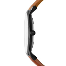 Load image into Gallery viewer, The Minimalist Slim Three-Hand Light Brown Leather Watch