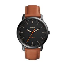 Load image into Gallery viewer, The Minimalist Slim Three-Hand Light Brown Leather Watch