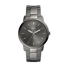 Load image into Gallery viewer, The Minimalist Three-Hand Smoke Stainless Steel Watch
