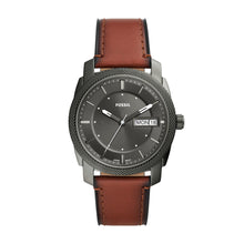 Load image into Gallery viewer, Machine Three-Hand Date Brown Leather Watch