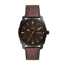 Load image into Gallery viewer, Machine Three-Hand Date Brown Leather Watch