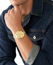 Load image into Gallery viewer, Everett Three-Hand Date Gold-Tone Stainless Steel Watch