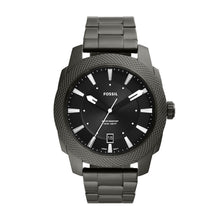 Load image into Gallery viewer, Machine Three-Hand Date Smoke Stainless Steel Watch