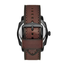 Load image into Gallery viewer, Machine Three-Hand Date Dark Brown LiteHide™ Watch