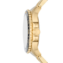 Load image into Gallery viewer, Fossil Blue GMT Gold-Tone Stainless Steel Watch
