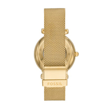 Load image into Gallery viewer, Carlie Automatic Gold-Tone Stainless Steel Watch Mesh Watch - Fossil Singapore