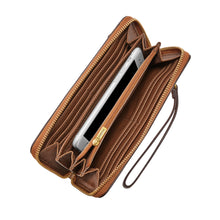 Load image into Gallery viewer, Logan RFID Zip Around Clutch