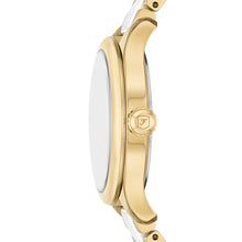Load image into Gallery viewer, Gilmore Three-Hand Date Gold-Tone and White Ceramic Watch
