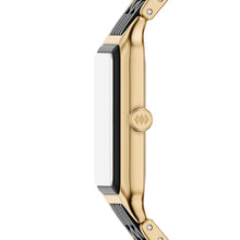 Load image into Gallery viewer, Raquel 26mm Three-Hand Date Gold-Tone Stainless Steel and Black Ceramic Watch
