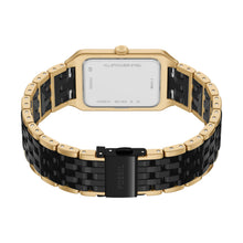 Load image into Gallery viewer, Raquel 26mm Three-Hand Date Gold-Tone Stainless Steel and Black Ceramic Watch

