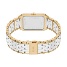 Load image into Gallery viewer, Raquel 26mm Three-Hand Date Gold-Tone Stainless Steel &amp; White Ceramic Watch

