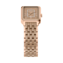 Load image into Gallery viewer, Raquel 26mm Three-Hand Date Rose Gold-Tone Stainless Steel &amp; Salted Caramel Ceramic Watch
