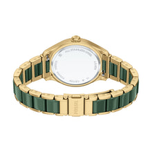 Load image into Gallery viewer, Gilmore 38mm Three-Hand Date Gold-Tone Stainless Steel &amp; Green Ceramic Watch
