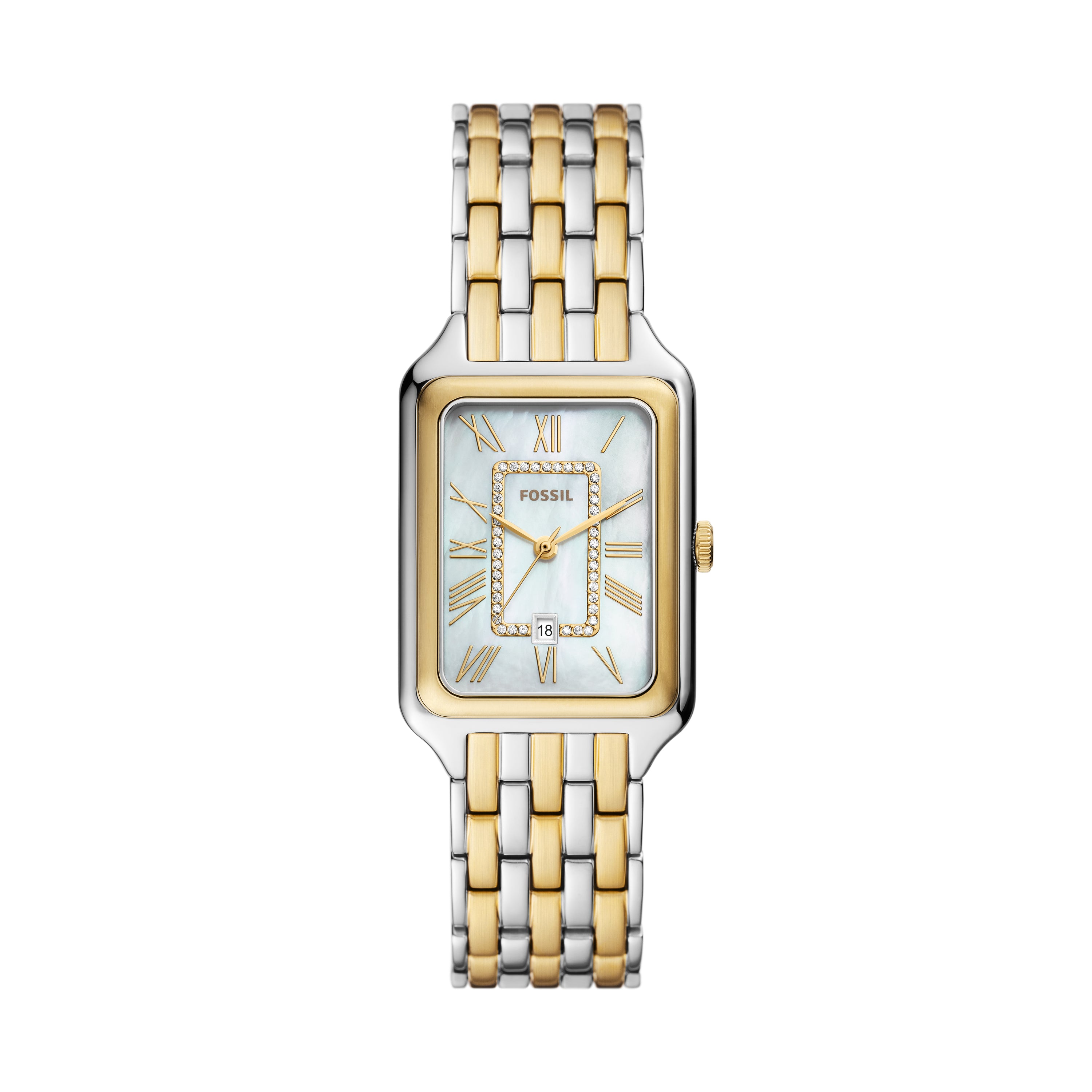 美品　RAQUEL 二針 ゴールドトーン ステンレススチール ウォッチリング RAQUEL 二針 ステンレススチール ウォッチリング - ES5411 - Fossil
