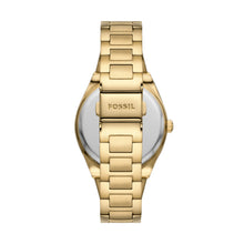Load image into Gallery viewer, Scarlette Three-Hand Date Gold-Tone Stainless Steel Watch and Topring Box Set
