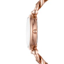 Load image into Gallery viewer, Carlie Three-Hand Rose Gold-Tone Stainless Steel Watch
