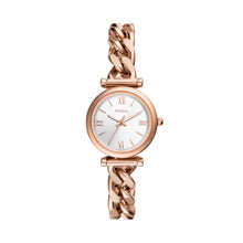 Load image into Gallery viewer, Carlie Three-Hand Rose Gold-Tone Stainless Steel Watch
