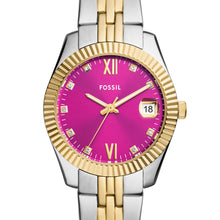 Load image into Gallery viewer, Scarlette Three-Hand Date Two-Tone Stainless Steel Watch
