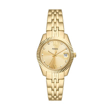 Load image into Gallery viewer, Scarlette Three-Hand Date Gold-Tone Stainless Steel Watch
