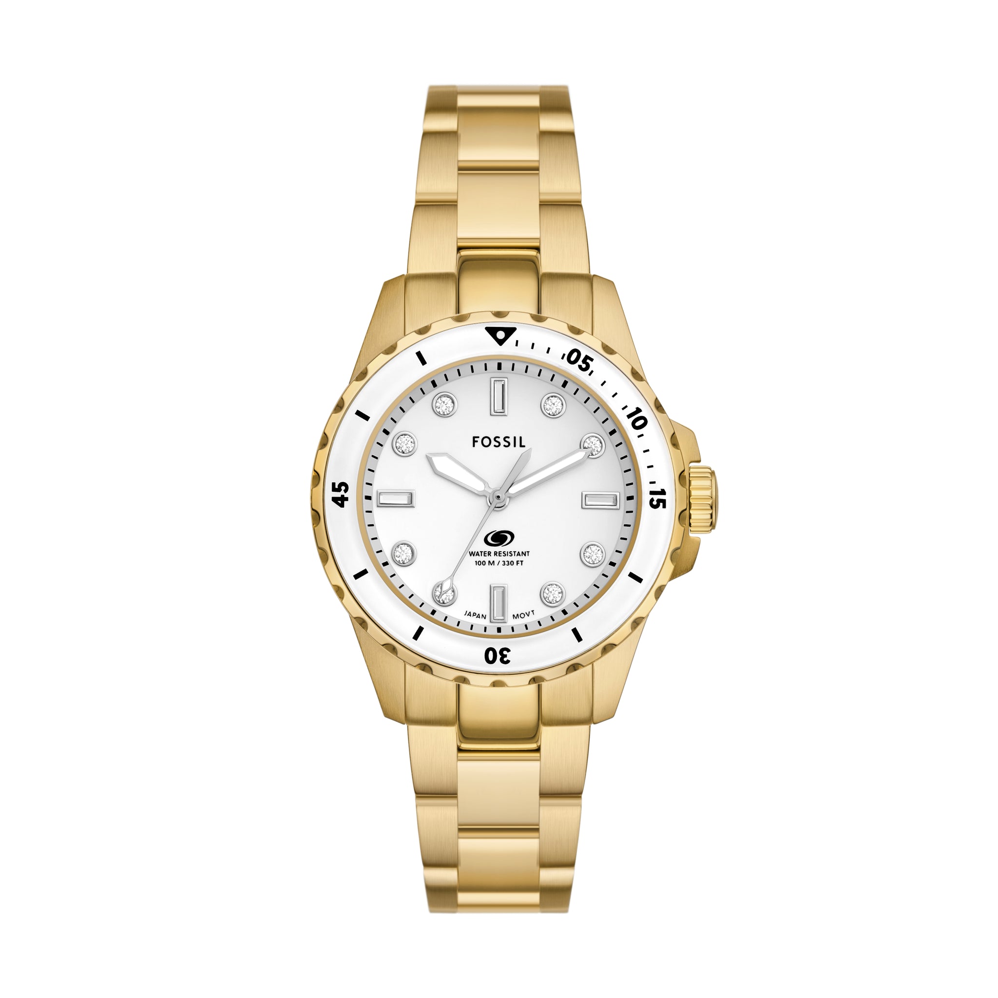 Fossil blue gold watch best sale