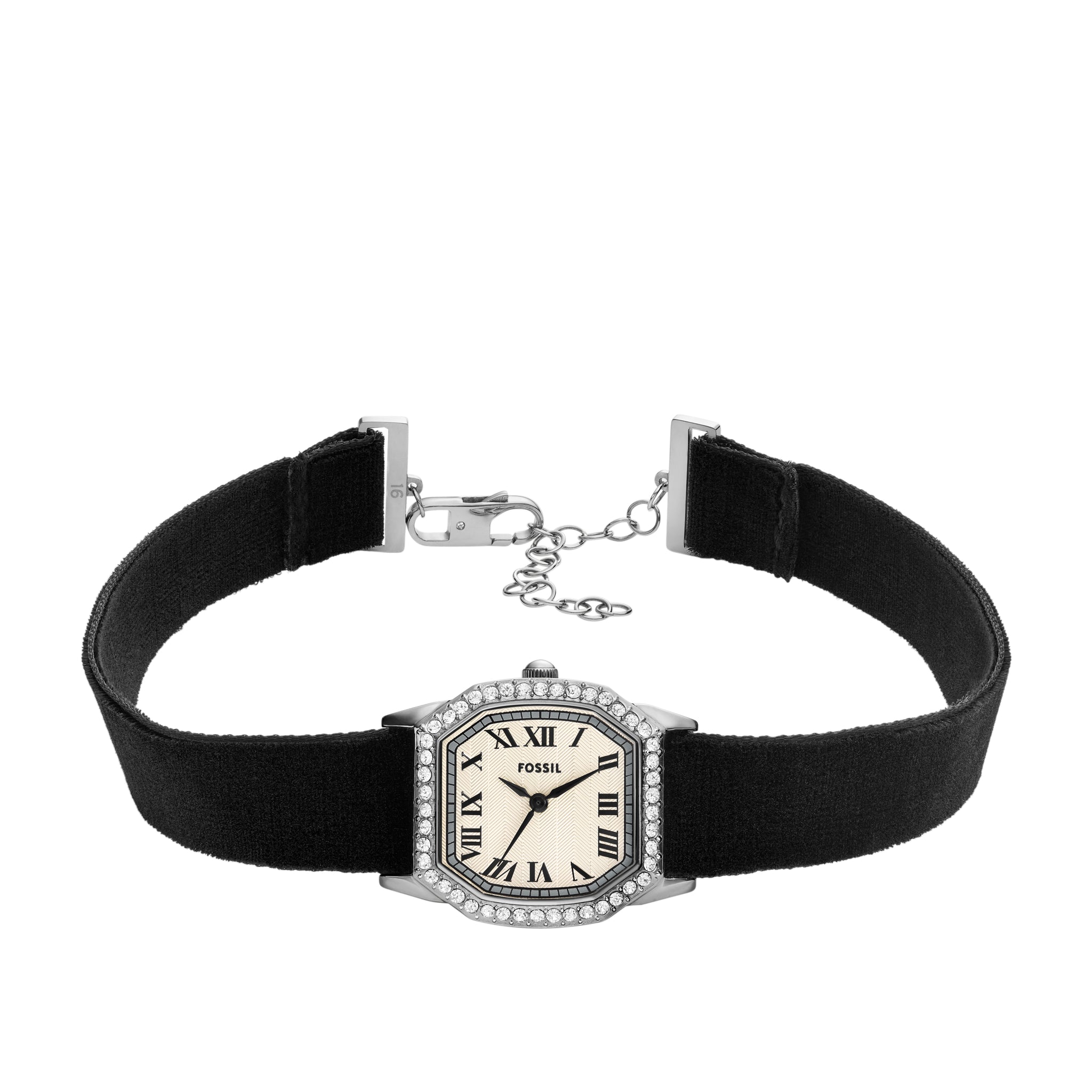 FOSSIL フォッシル HARLOW ネックレス Harlow Linear Texture Gold-Tone Stainless Steel Chain
