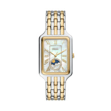 Load image into Gallery viewer, Raquel Sun Moon Multifunction Two-Tone Stainless Steel Watch
