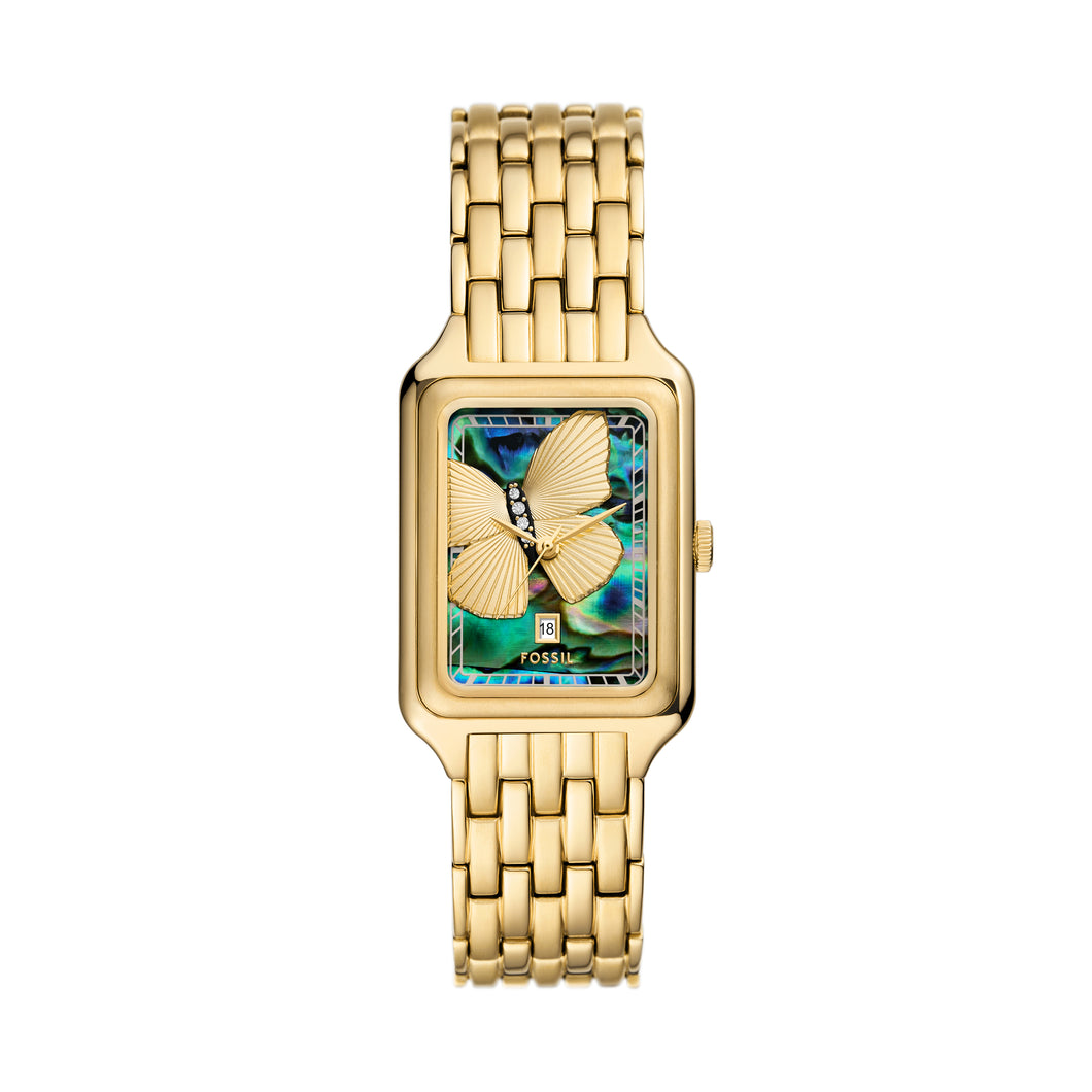 Raquel Three-Hand Date Stainless Steel Watch