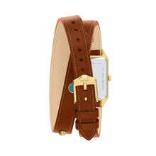 Load image into Gallery viewer, Raquel Three-Hand Date Brown Leather Watch
