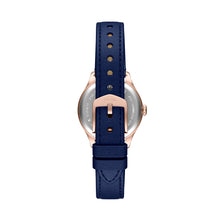 Load image into Gallery viewer, Gilmore Three-Hand Navy Croco Leather Watch

