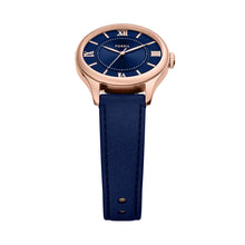 Load image into Gallery viewer, Gilmore Three-Hand Navy Croco Leather Watch
