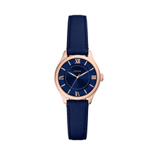 Load image into Gallery viewer, Gilmore Three-Hand Navy Croco Leather Watch
