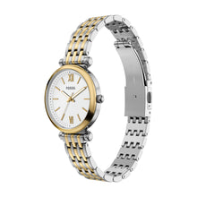 Load image into Gallery viewer, Carlie Three-Hand Two-Tone Stainless Steel Watch
