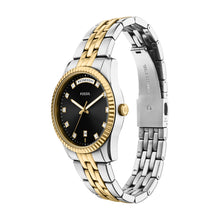 Load image into Gallery viewer, Scarlette Three-Hand Day-Date Two-Tone Stainless Steel Watch
