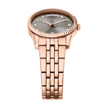 Load image into Gallery viewer, Scarlette Three-Hand Day-Date Rose Gold-Tone Stainless Steel Watch

