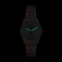 Load image into Gallery viewer, Scarlette Three-Hand Day-Date Rose Gold-Tone Stainless Steel Watch
